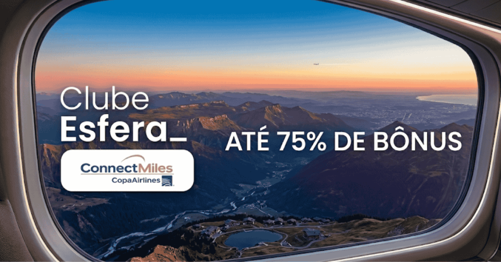 Esfera oferece até 75% de bônus na transferência para ConnectMiles