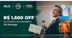Elo oferece R$ 1.500 de desconto em passagens da ITA Airways para voos para a Itália