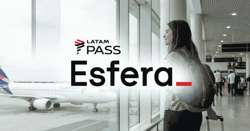 Esfera e LATAM Pass anunciam 25% de bônus na transferência de pontos