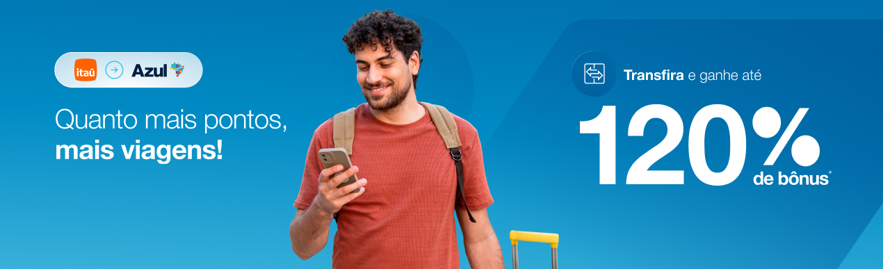 banner Itaú Azul bônus
