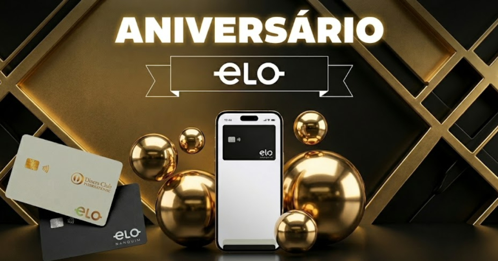 Aniversário Elo: use seu cartão e ganhe até R$ 100 de cashback