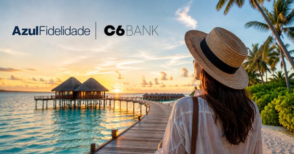 Azul Fidelidade oferece até 110% de bônus na transferência de pontos C6 Bank
