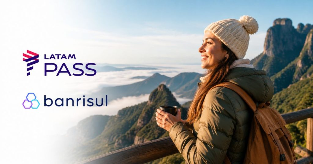 LATAM Pass anuncia 25% de bônus na transferência de pontos Banrisul