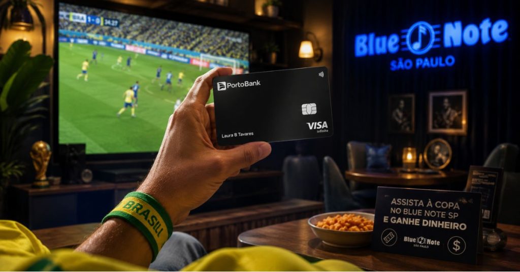 Porto Bank e Visa sorteiam R$ 60 mil e experiências VIP na Copa do Mundo FIFA 2026