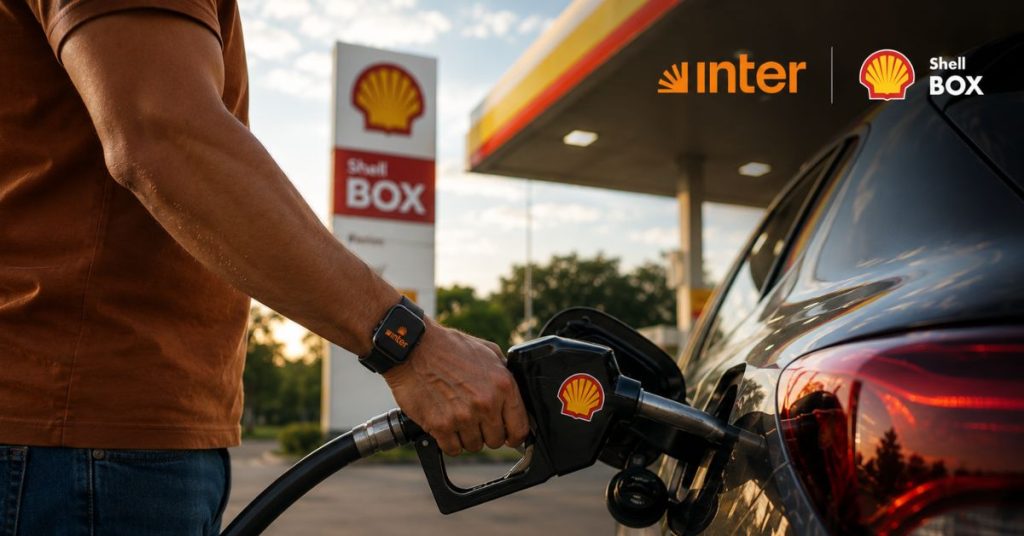 Inter oferece 4% de cashback no Shell Box direto na conta