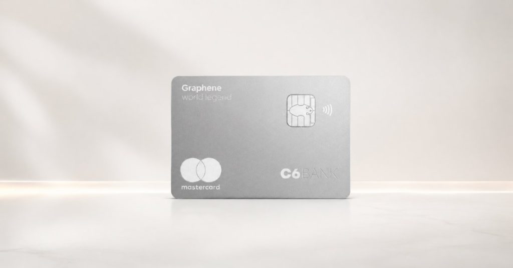 C6 Bank aumenta pontuação do cartão Graphene para até 8 pontos por dólar!