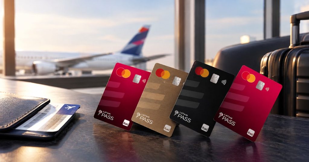 Cartão LATAM Pass Itaú oferece milhas em dobro na compra de passagens