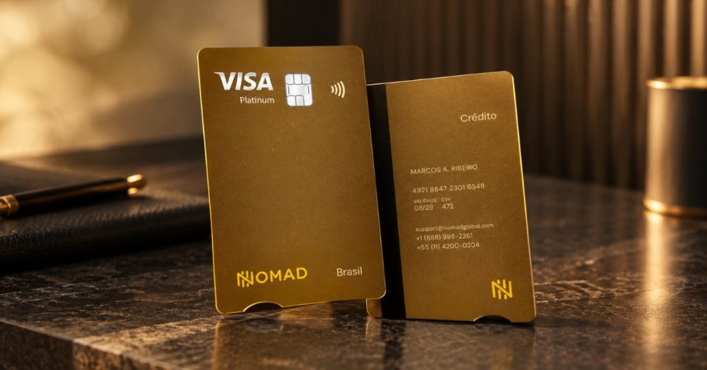 Nomad lança cartão Visa Platinum com pontos e sala VIP em Guarulhos